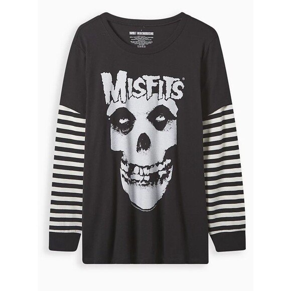 Torrid Misfits Layered Look Long Sleeve Top Plus Size 2X - Picture 1 of 5